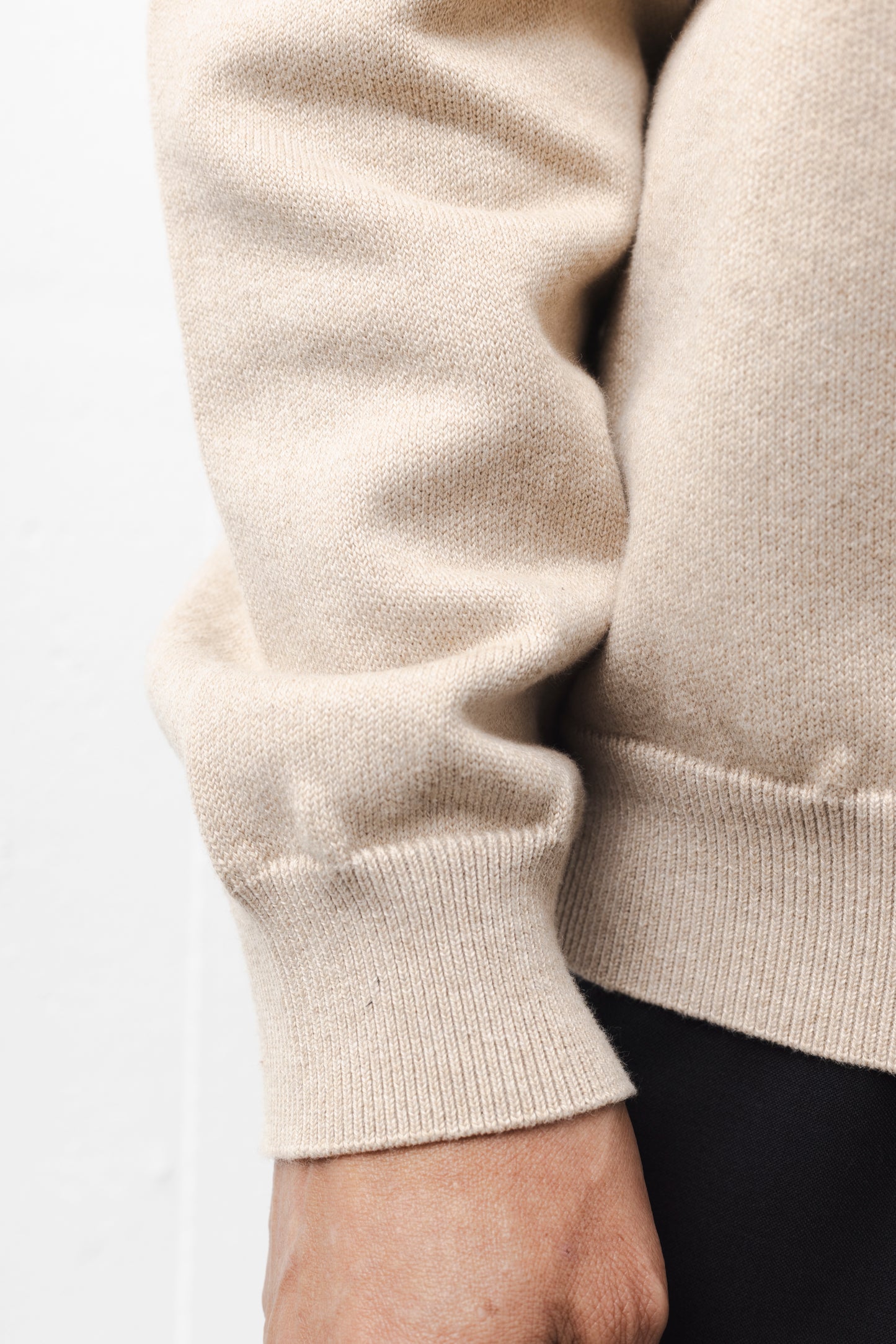 MOC NECK RELAXING SWKNIT / BEIGE