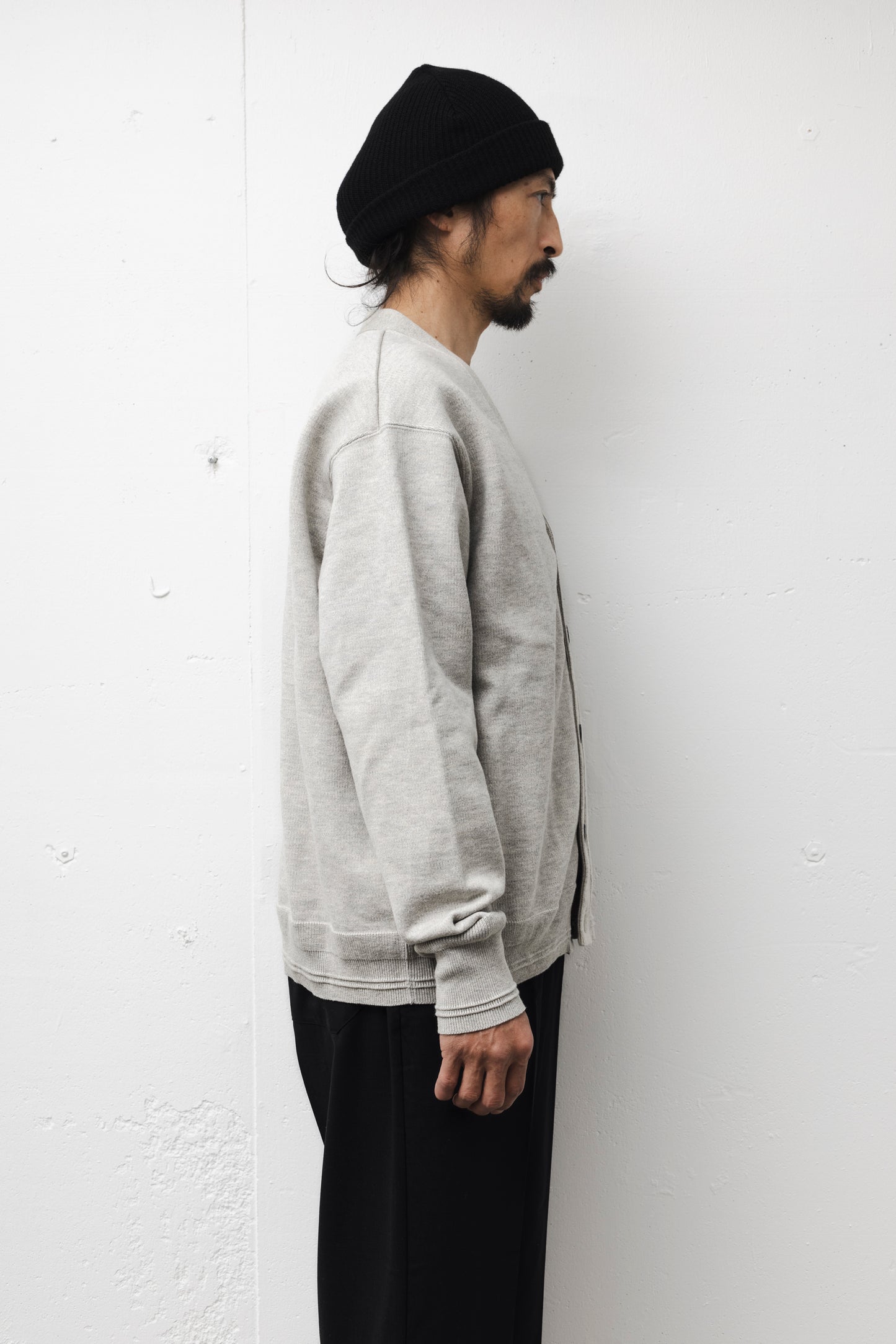 RELAXING SWKNIT CARDIGAN / GRAY