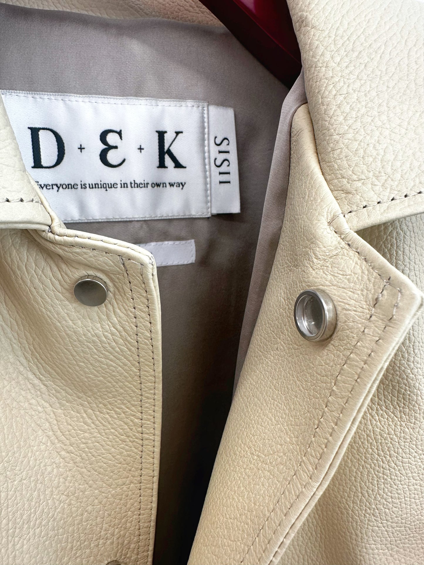 SISII × D+E+K RELAX LEATHER COACH JACKET