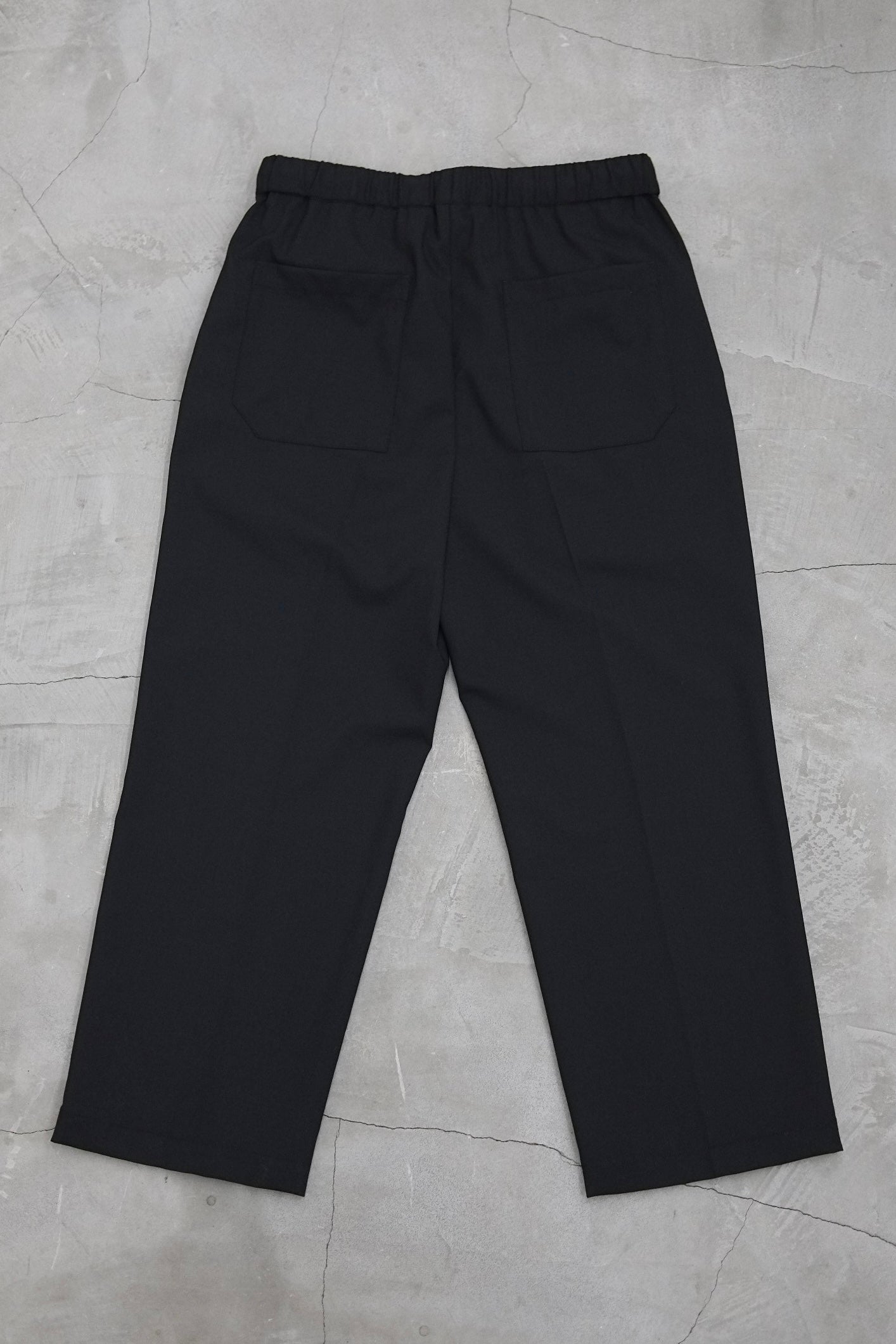 DRAWLING WIDE TROUSERS / BLACK