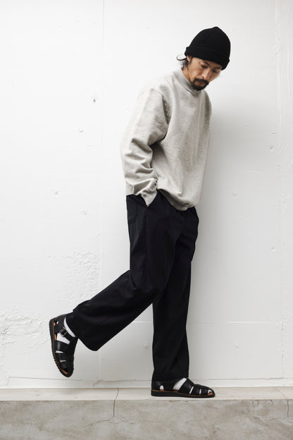 DRAWLING WIDE TROUSERS / BLACK
