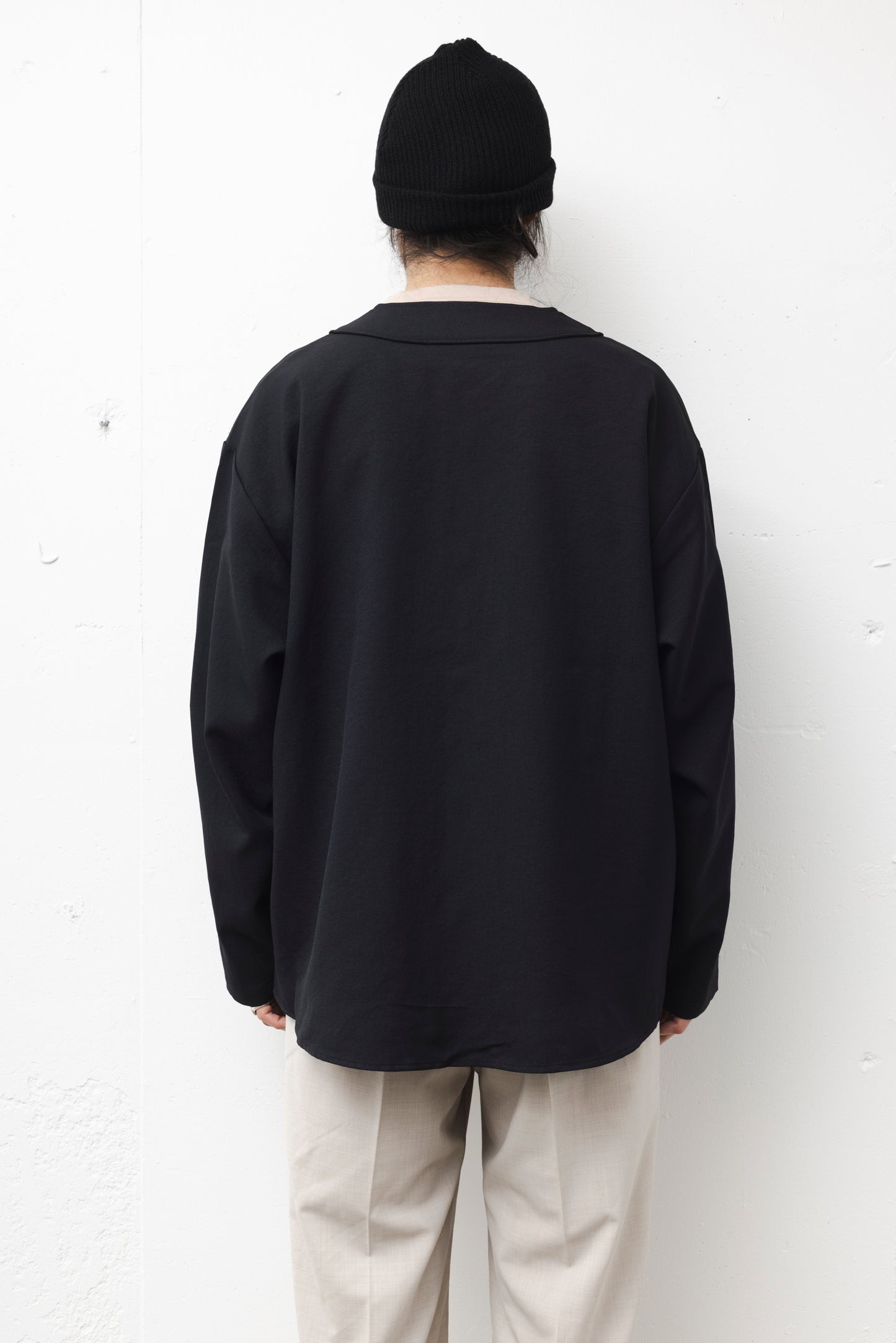 BASEBALL OVER SHIRT / BLACK