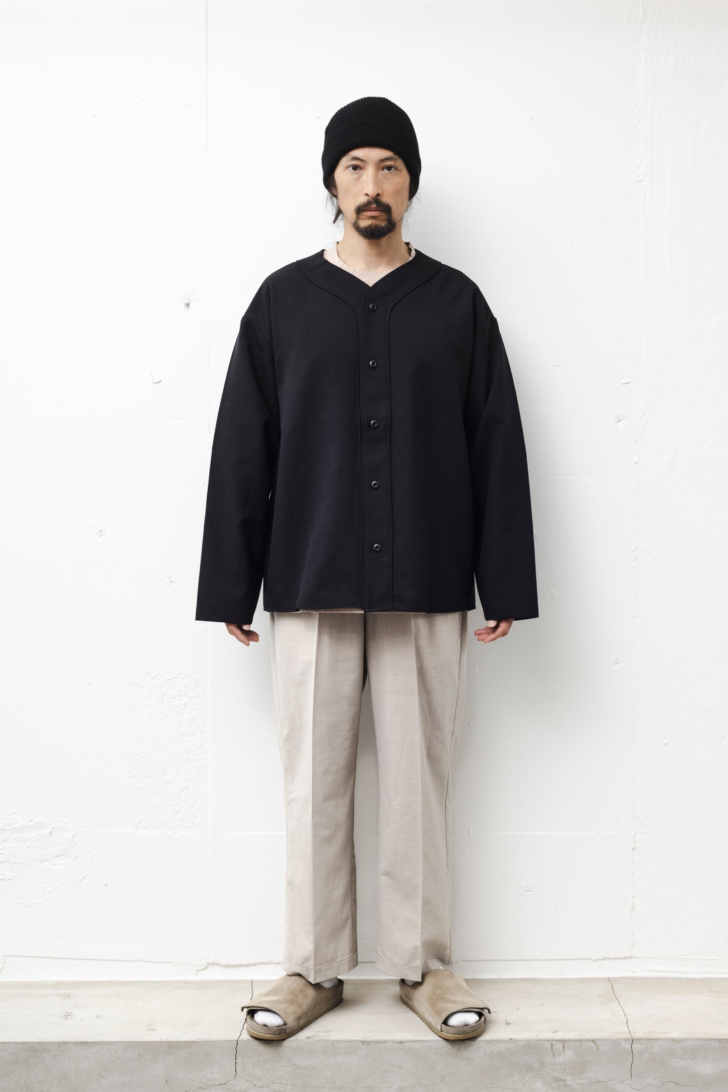 BASEBALL OVER SHIRT / BLACK