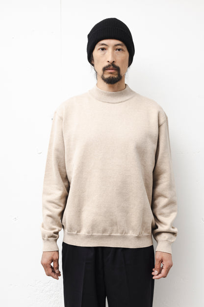 MOC NECK RELAXING SWKNIT / BEIGE
