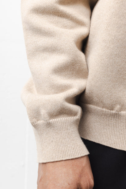 MOC NECK RELAXING SWKNIT / BEIGE
