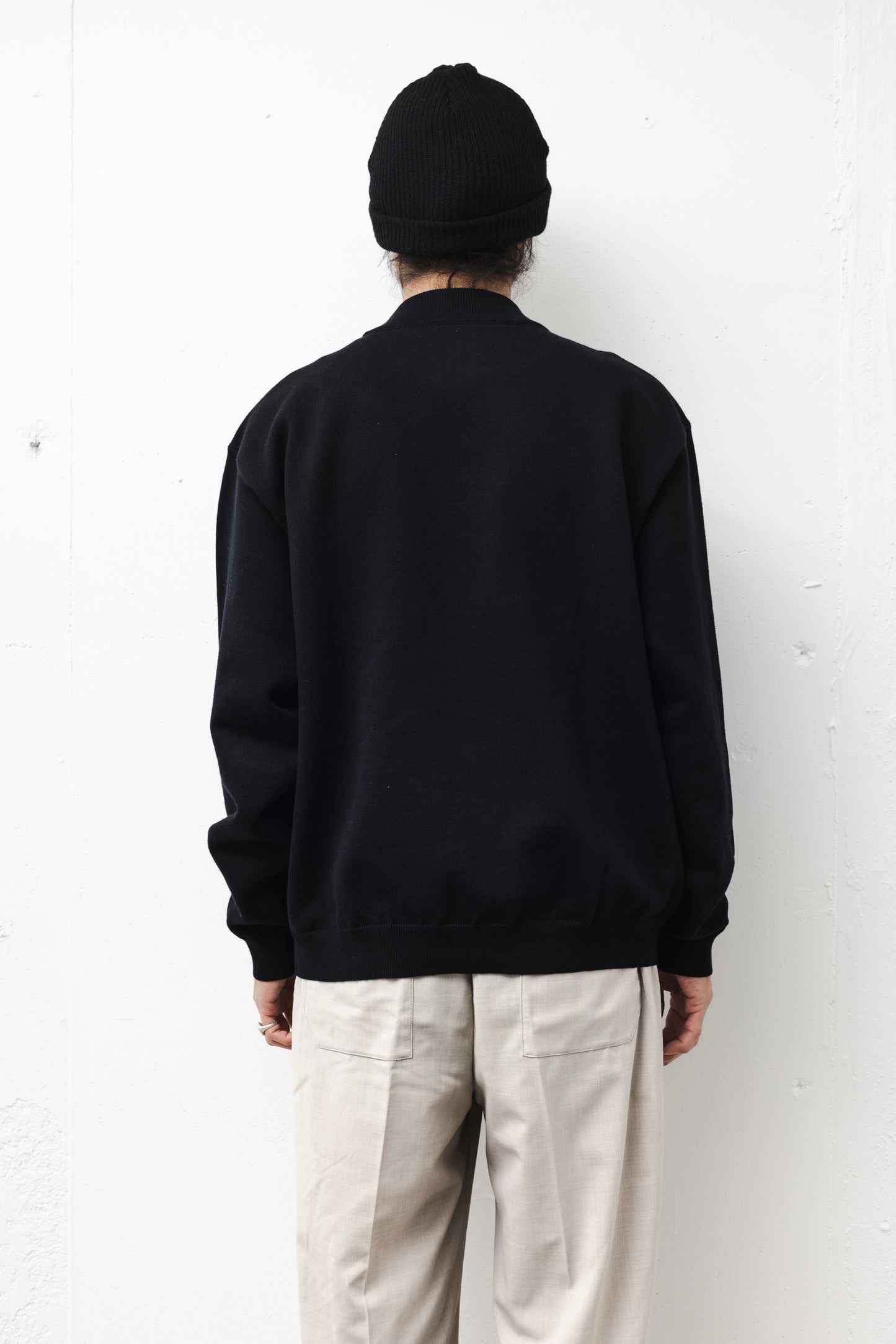 MOC NECK RELAXING SWKNIT / BLACK