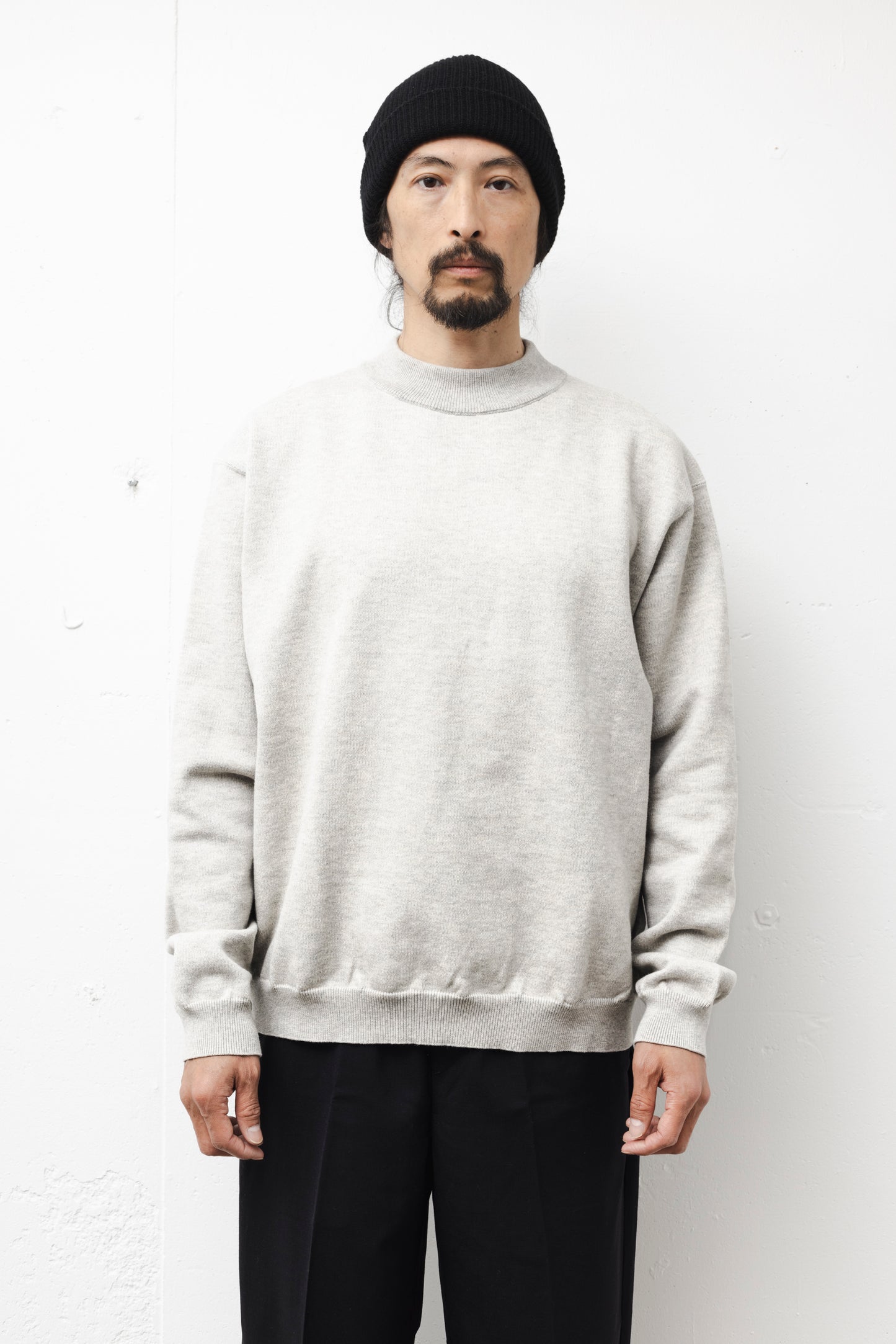 MOC NECK RELAXING SWKNIT / GRAY