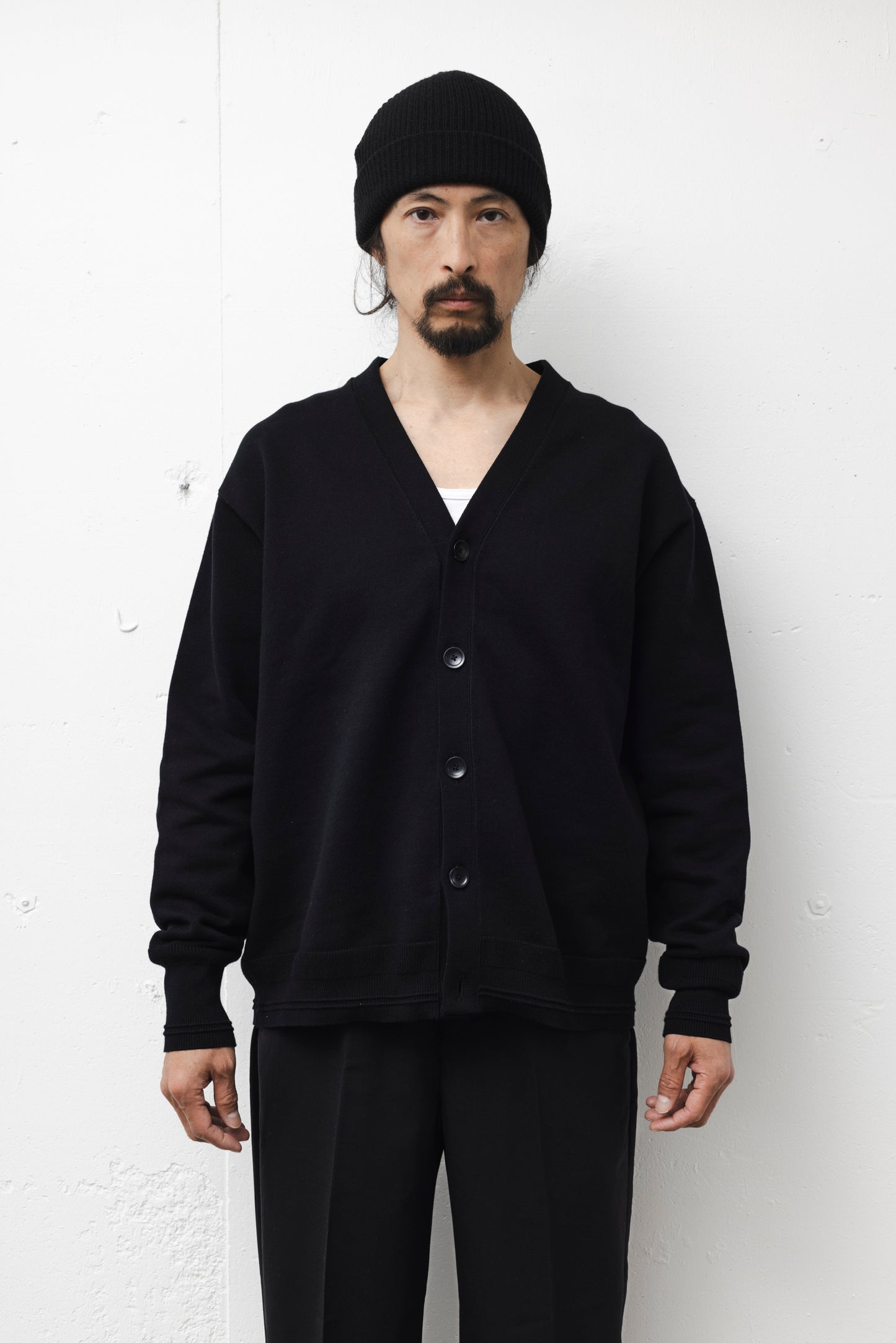 RELAXING SWKNIT CARDIGAN / BLACK