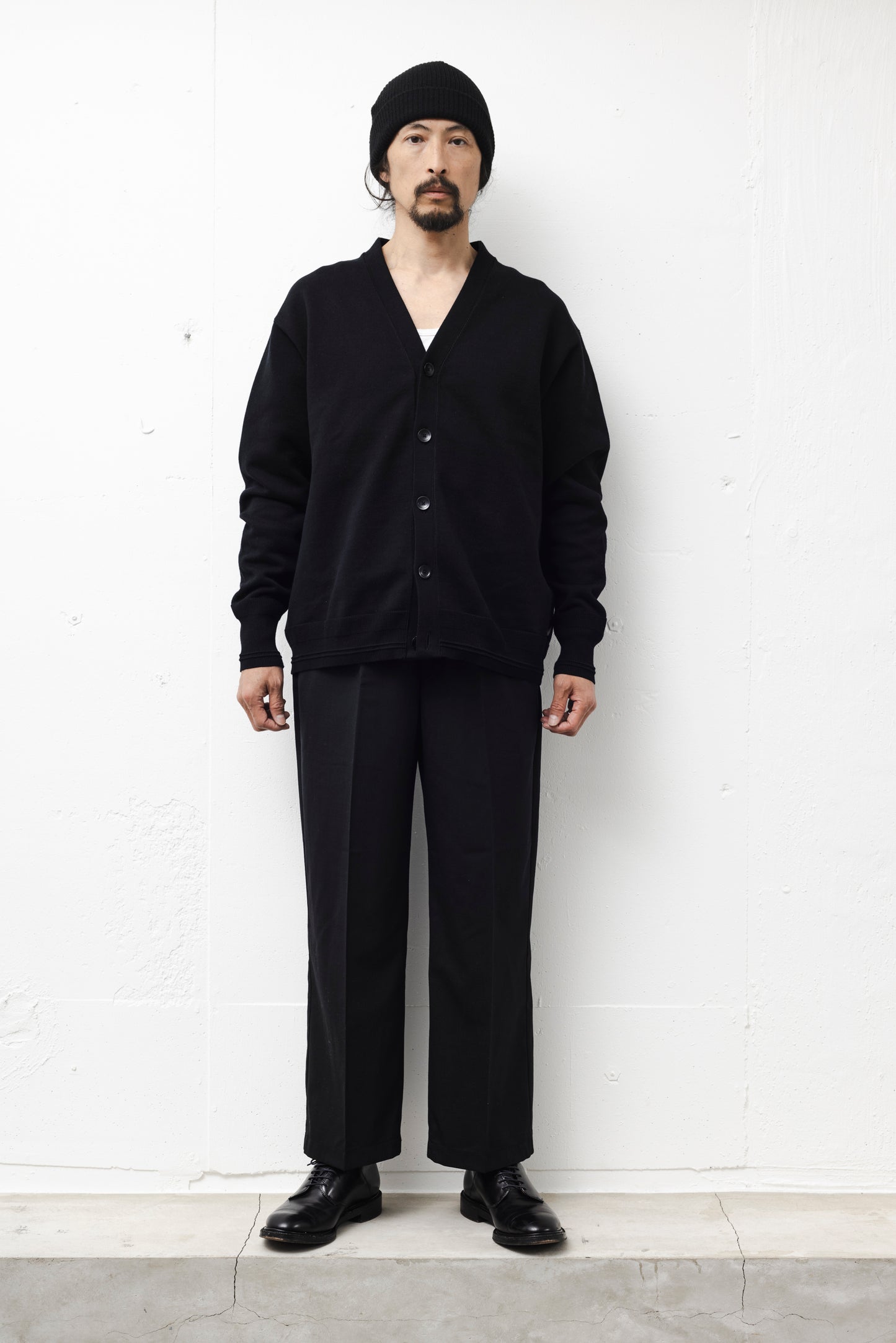 RELAXING SWKNIT CARDIGAN / BLACK