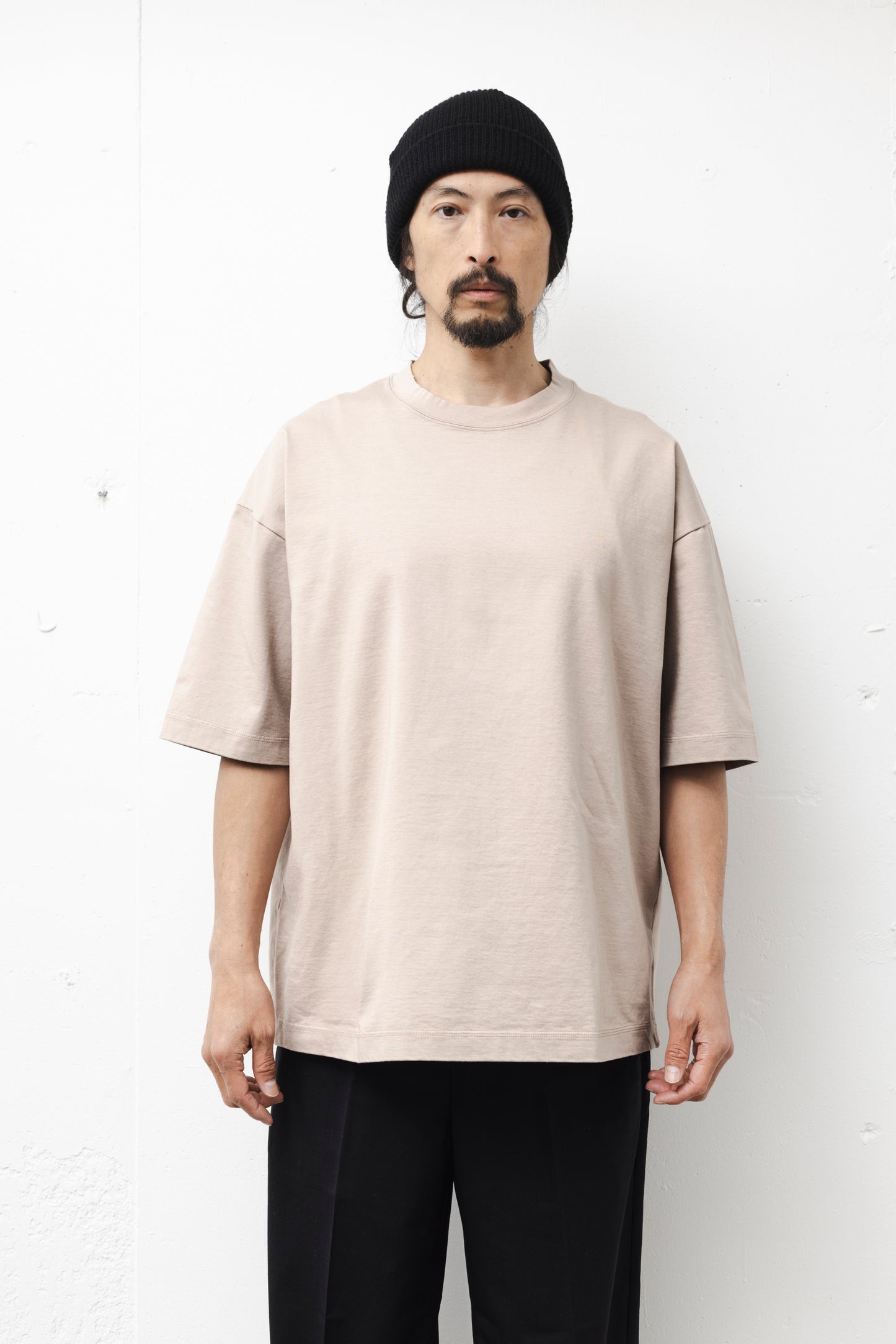 WIDE ALBINI TEE / BEIGE