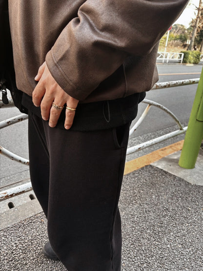 LEATHER LIKE PULLOVER