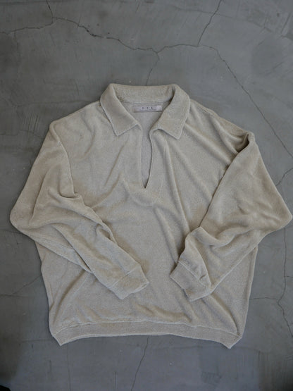 LINEN PILE SKIPPER SHIRT