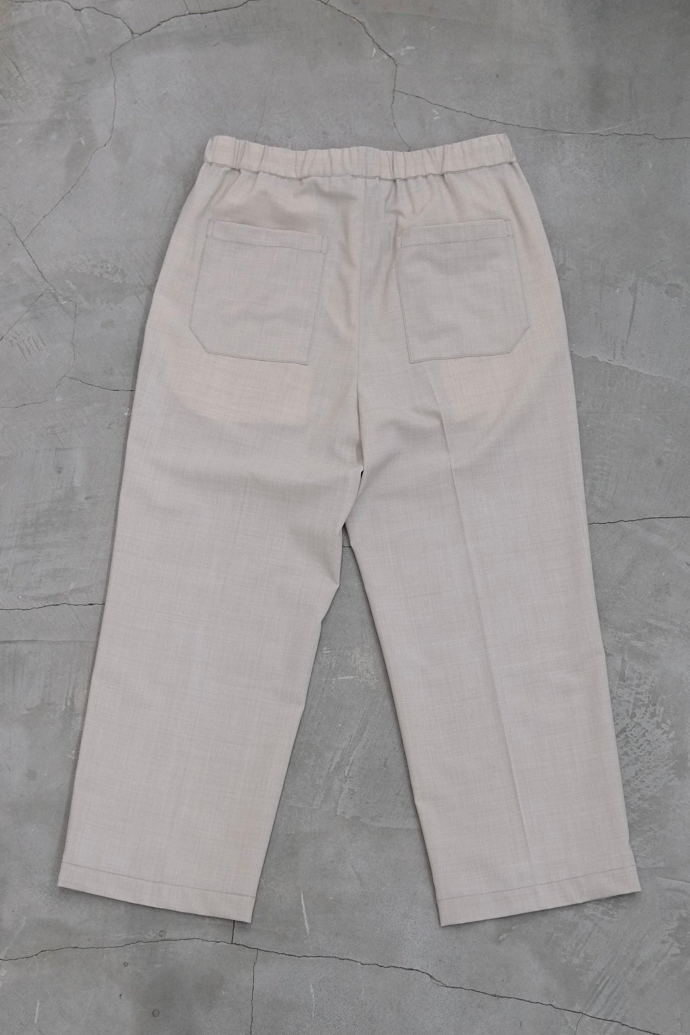 DRAWLING WIDE TROUSERS / BEIGE