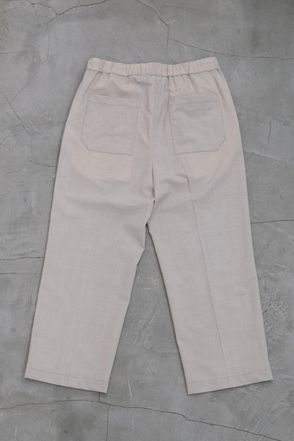 DRAWLING WIDE TROUSERS / BEIGE