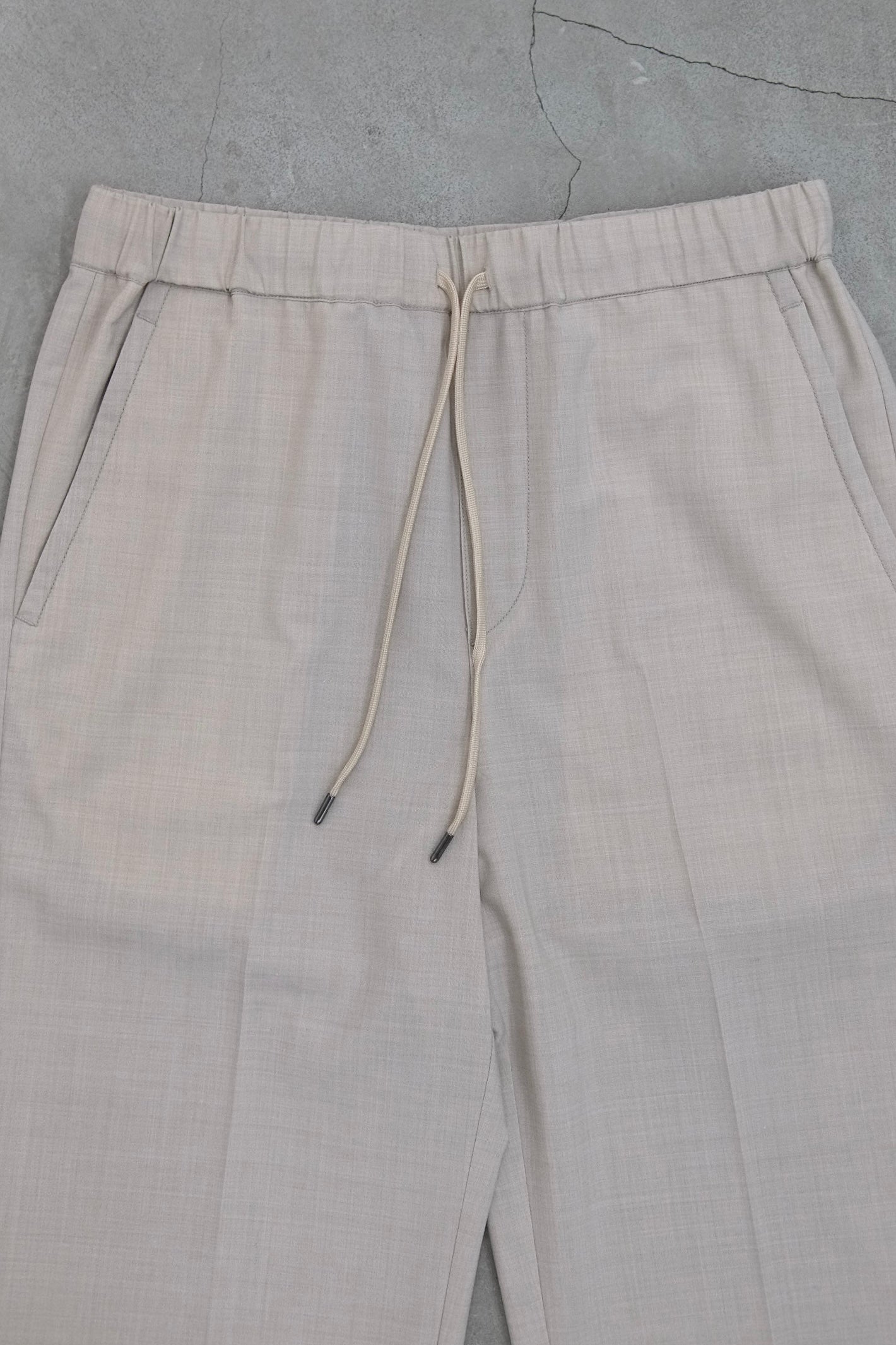 DRAWLING WIDE TROUSERS / BEIGE