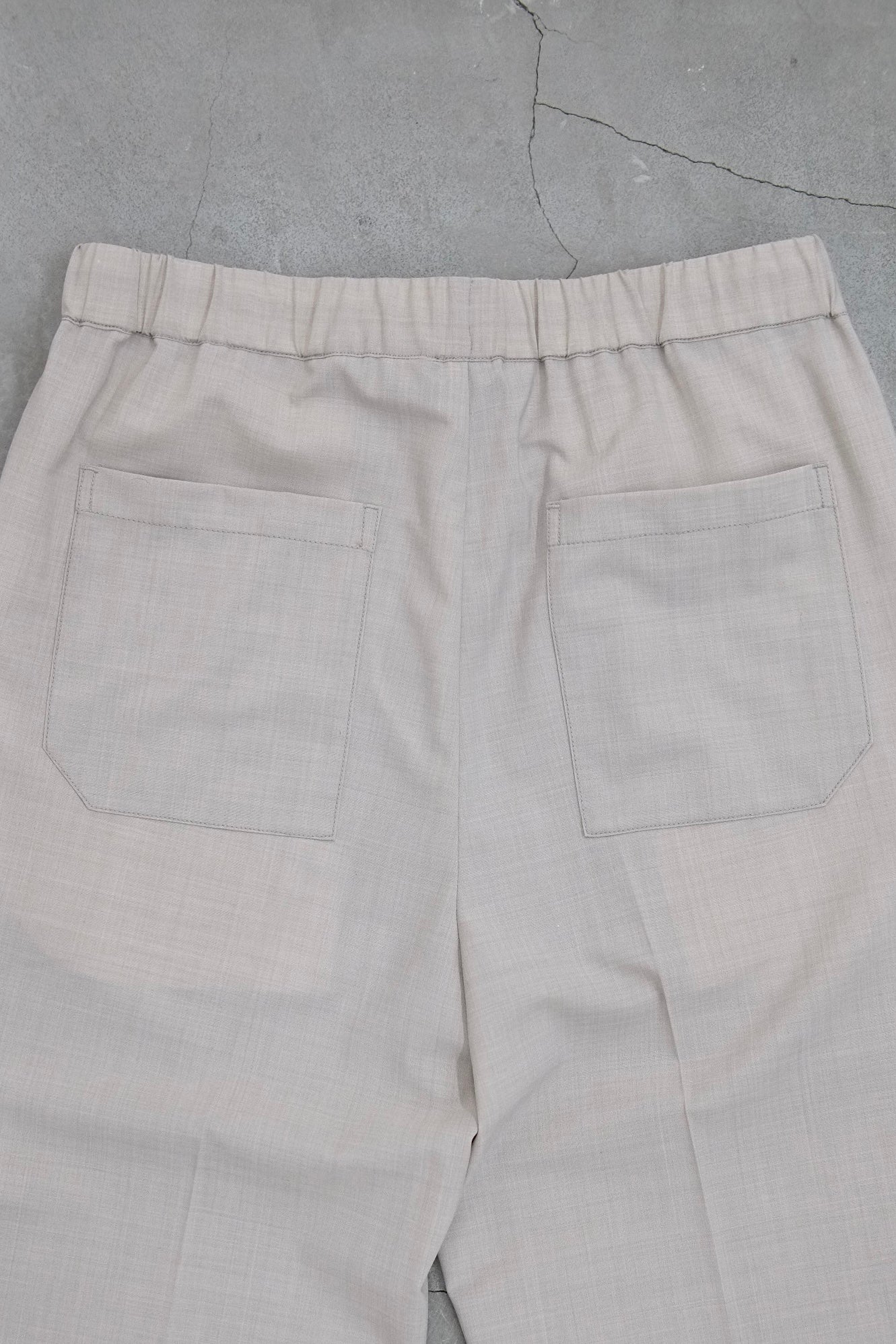 DRAWLING WIDE TROUSERS / BEIGE