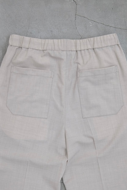 DRAWLING WIDE TROUSERS / BEIGE