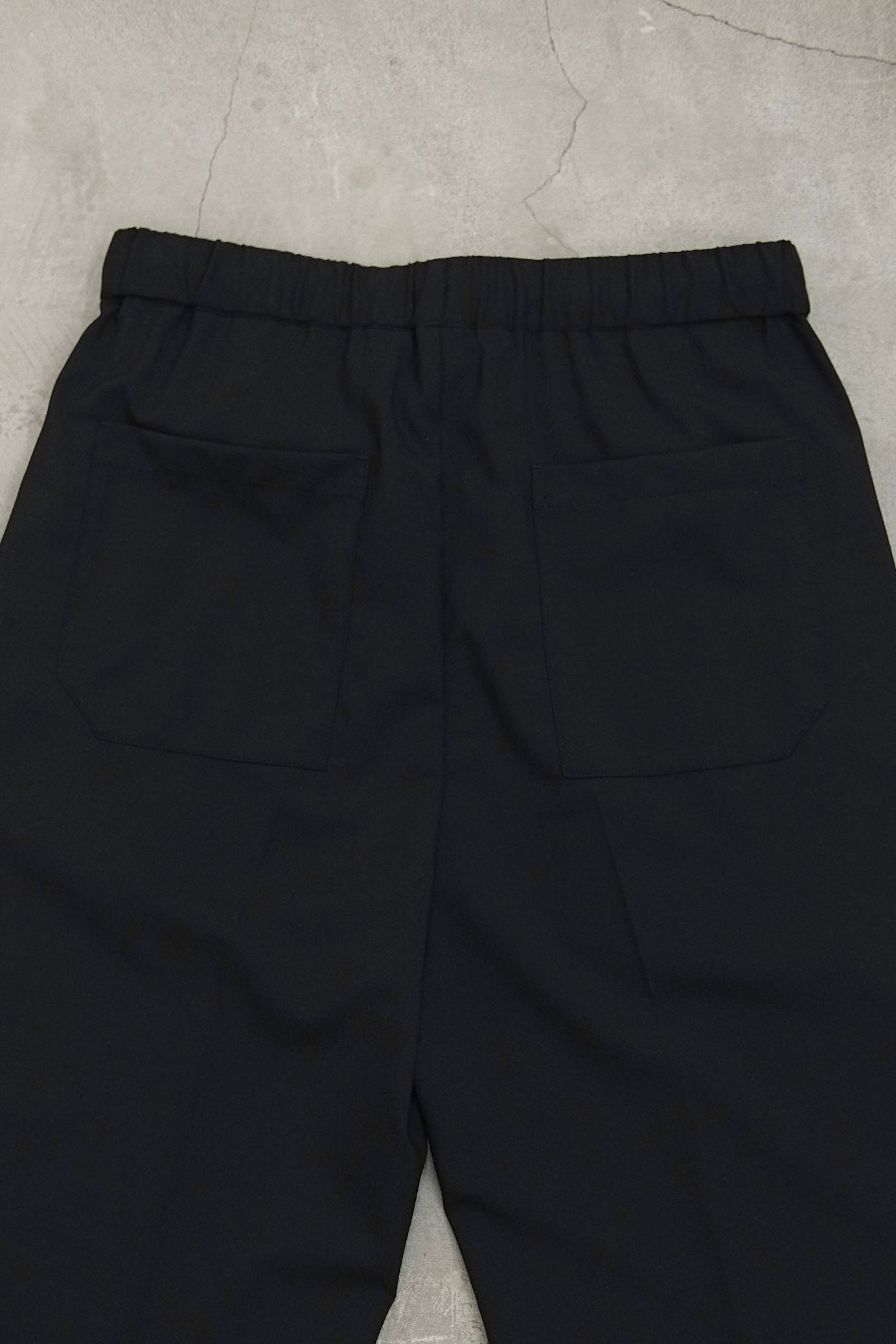 DRAWLING WIDE TROUSERS / BLACK