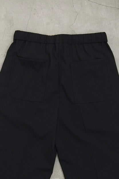 DRAWLING WIDE TROUSERS / BLACK