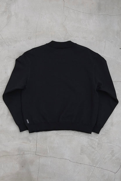 MOC NECK RELAXING SWKNIT / BLACK