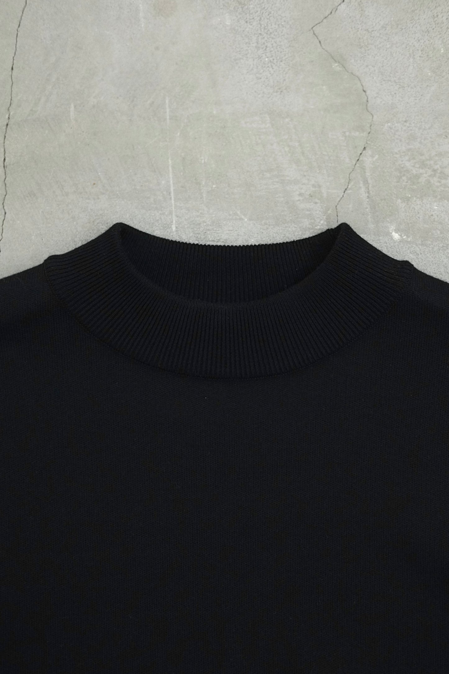 MOC NECK RELAXING SWKNIT / BLACK