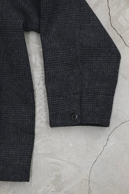 GLENURQUHART WOOL JACKET / BLACK